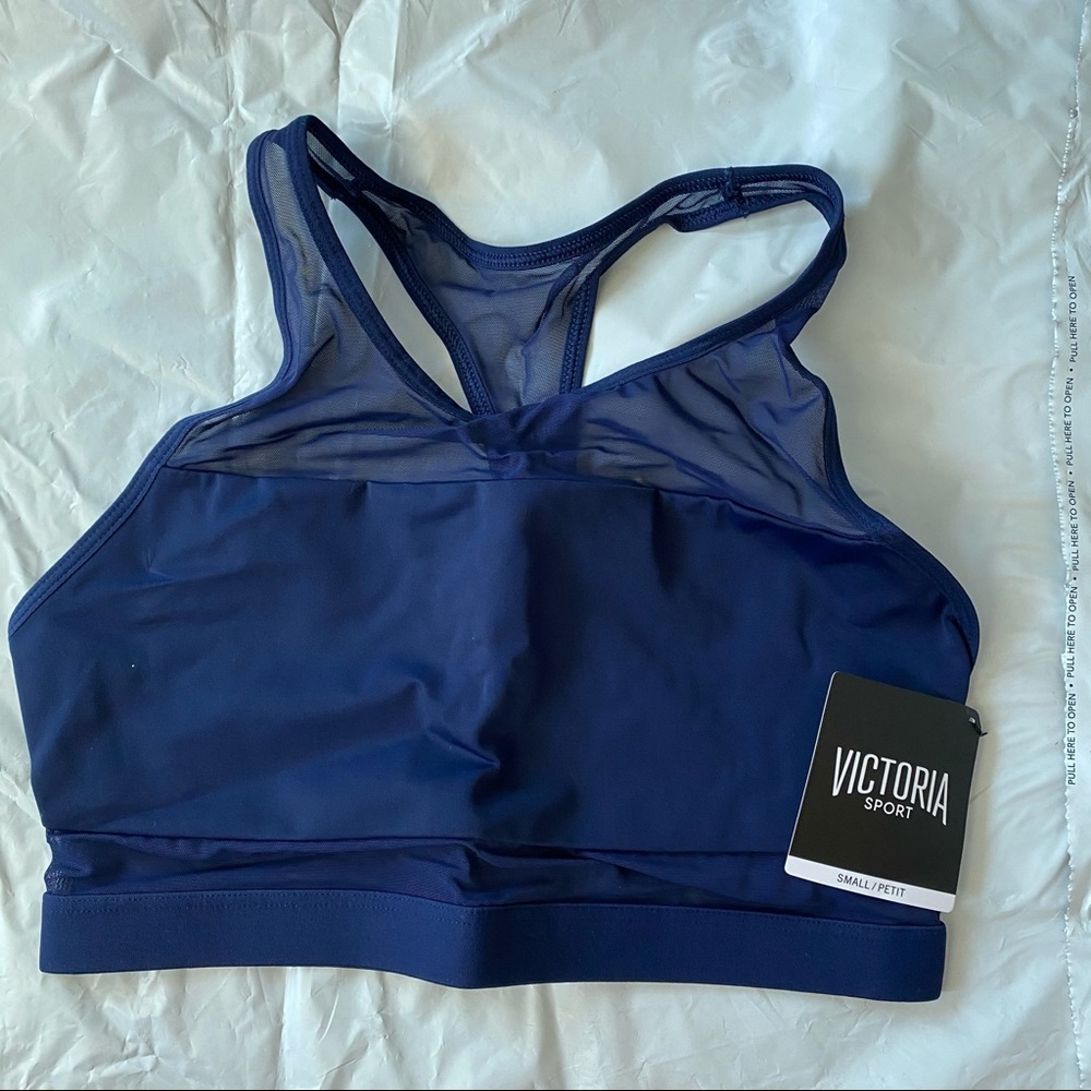 Victoria's Secret Navy Mesh Sports Bra Small